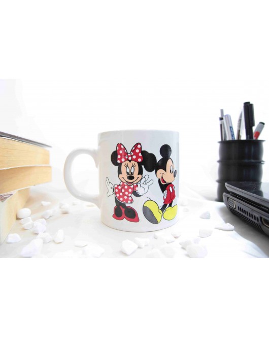 Mick Mouse Temalı Özel Tasarım Baskılı Kupa Bardak 370 ml