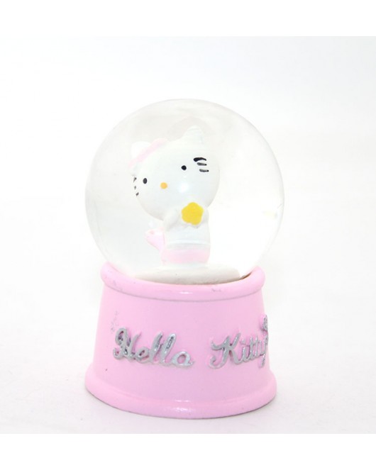 Minik Işıklı Hello Kitty Kar Küresi 7 Cm Alk1774