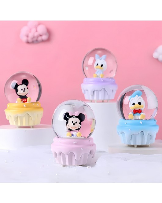 Mickey Mouse Işıklı Kar Küresi 9 Cm Alk3112