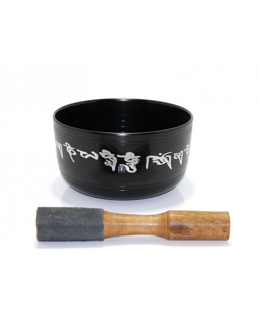 Siyah Meditasyon Çanı Yoga Çanı Tibet Çanağı Singing Bowl ksk188